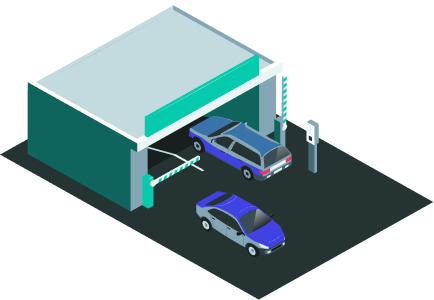 Illustration showing earning potential from parking spot
